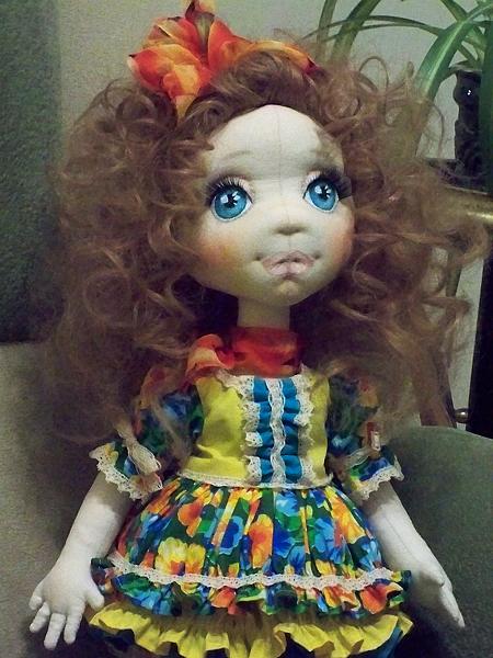 Текстильная кукла АЛИСА. Коллекционные куклы - ручной работы.