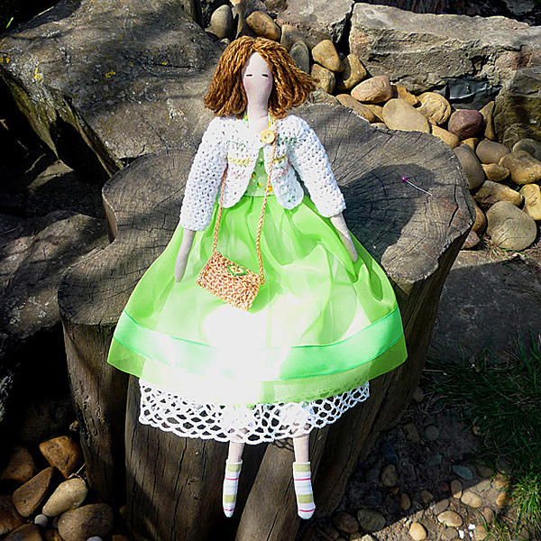 Кукла Тильда «Весна». Куклы тильды - ручной работы. Фото 3