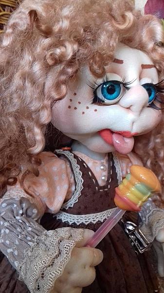 Кукла маленькая София. Авторская коллекционная кукла. Коллекционные куклы - ручной работы. Фото 2