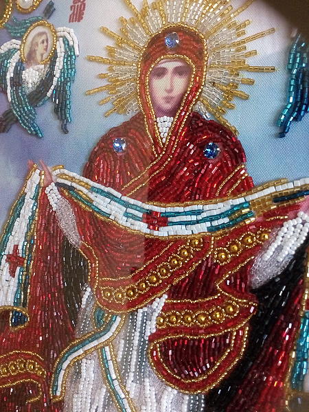 Богородица Покрова. Иконы - ручной работы. Фото 2