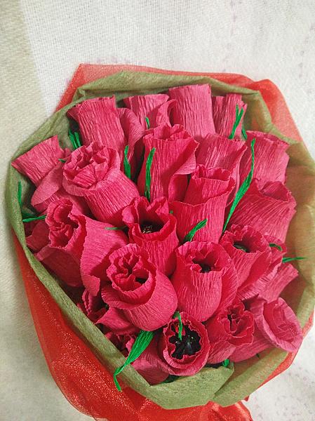 Букеты из конфет. Цветы - ручной работы. Фото 5