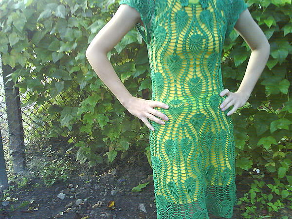 Платье зеленое. Платья - ручной работы. Фото 3