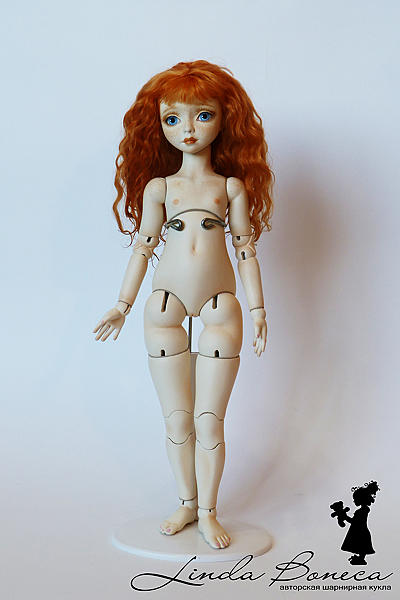 шарнирная кукла. Коллекционные куклы - ручной работы. Фото 2