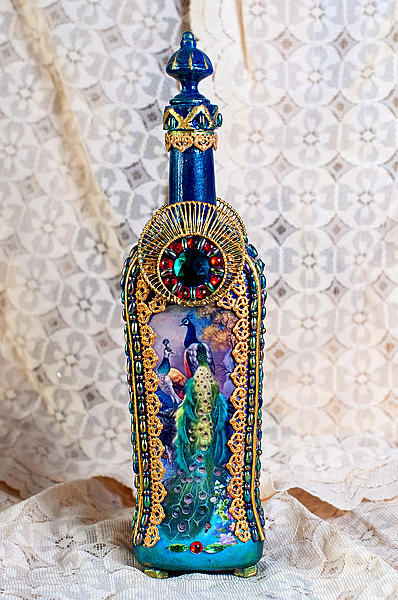 Декоративная бутылочка Сад Султана. Подарки для мужчин - ручной работы. Фото 2