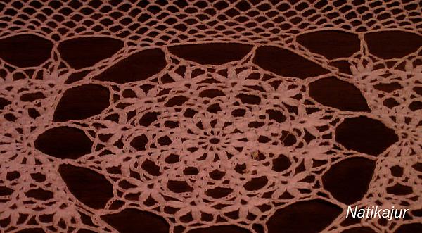 Салфетка "Ажурных нитей прекрасный узор". Текстиль, ковры - ручной работы. Фото 2
