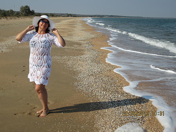 Туника ,летнее пляжное платье из хлопка. Пляжный сезон - ручной работы.