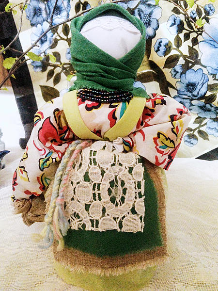 Обереговая кукла-мотанка "Вербница". Подарки на пасху - ручной работы.