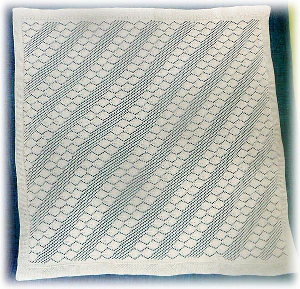 Белый ажурный плед. Текстиль, ковры - ручной работы. Фото 6