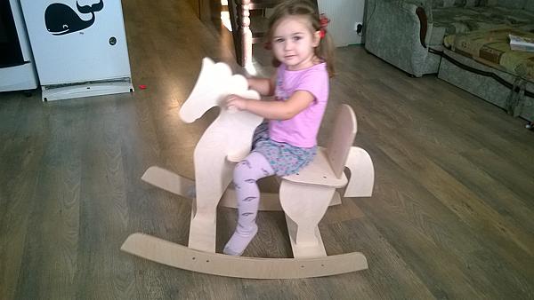 Детская лошадка - качалка. Игрушки животные - ручной работы. Фото 7
