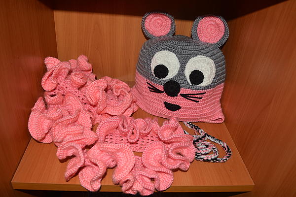 Комплект "Мышка". Одежда для девочек - ручной работы. Фото 2