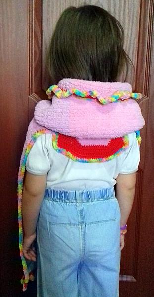 Шапка шарф капюшон. Одежда для девочек - ручной работы. Фото 5