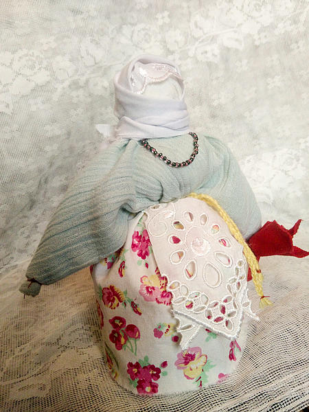 Обереговая кукла-мотанка "Берегиня-столбушка". Народные куклы - ручной работы. Фото 3