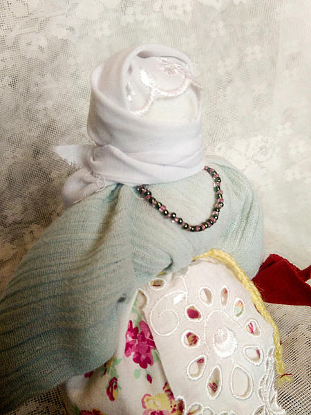 Обереговая кукла-мотанка "Берегиня-столбушка". Народные куклы - ручной работы. Фото 5