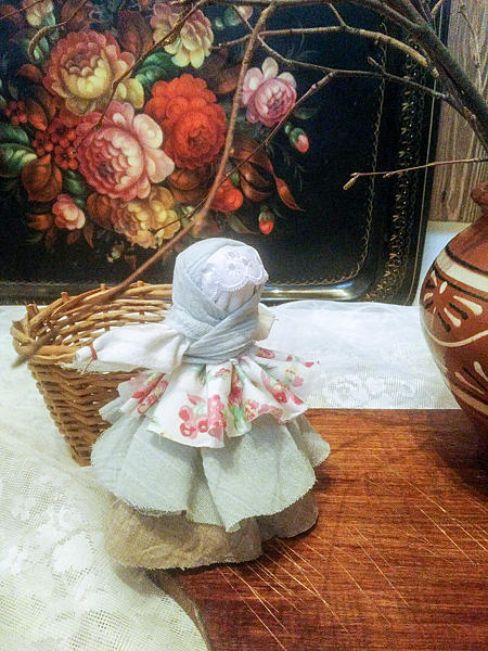 Обереговая кукла-мотанка "Колокольчик". Народные куклы - ручной работы. Фото 4