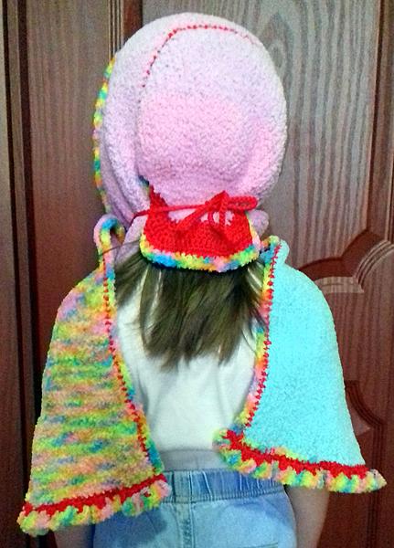 Шапка шарф капюшон. Одежда для девочек - ручной работы. Фото 4