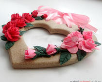 Лепка сувенира с розочками ко Дню Св. Валентина: учимся вместе