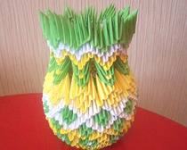 Модульное оригами ваза "Осеннее настроение"