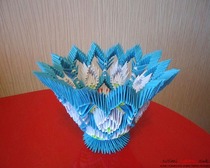 Модульное оригами ваза для конфет