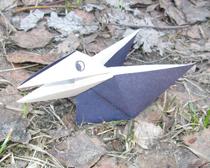 Оригами для начинающих: оригами-ворона из бумаги