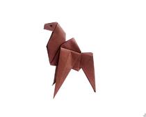 Простая модель верблюда оригами