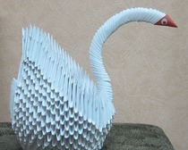 Создание лебедя в технике модульного оригами