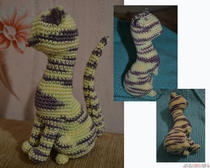 Вязание игрушек крючком - схема кошки