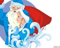 Техника рисования новогодних героев - Снегурочка и Дедушка Мороз своими руками