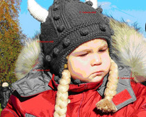 Зимняя шерстяная шапочка для малыша
