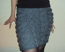 Изысканная юбка со "жгутами"