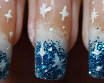 Новогодняя роспись на ногтях - методы украшения ногтей на праздники