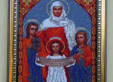 икона святые великомученницы Вера,Надежда,Любовь и мать их Софья		