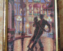Вышивка крестом картин: Танго в Париже