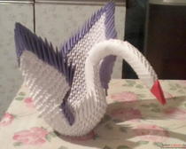 Модульное оригами: лебедь. Мастер-класс