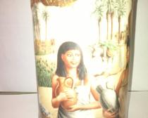 Декупаж: древняя бутылка с египетскими мотивами