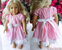 Платье для куклы в стиле кантри