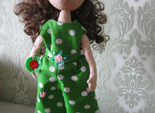 Авторская кукла из текстиля "Камилла".		