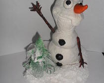 Новогодние поделки: Снеговик "Олов"