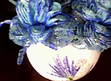 Голубые розы из бисера		