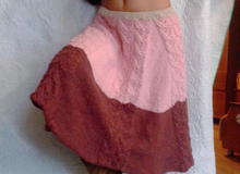 Оригинальная вязаная юбка		