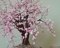 Уникальное дерево сакуры из бисера своими руками - мастер-класс