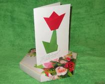 Мастер-класс «Открытки с тюльпанами. Оригами для детей»