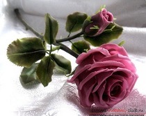Розы из холодного фарфора, молды. Мастер-класс