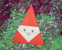 Мастер-класс «Дед Мороз. Оригами для детей»
