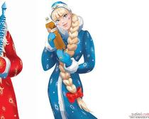 Сказочные Новогодние герои или способ нарисовать Снегурочку и Деда мороза