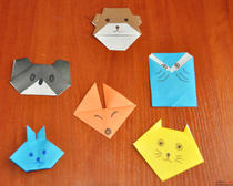 Схемы оригами для детей. Оригами из бумаги для детей "Веселый зоопарк"