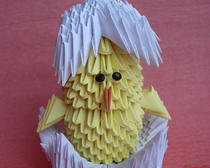 Модульное оригами: мастер-класс "Цыпленок"