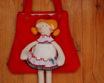 Пошив куклы и сумки: Кукла в сумке
