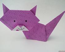 Простые схемы для сложения котов в технике оригами
