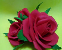 Розы из иранского фоамирана