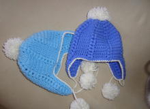 Вязаные шапочки для новорожденных		